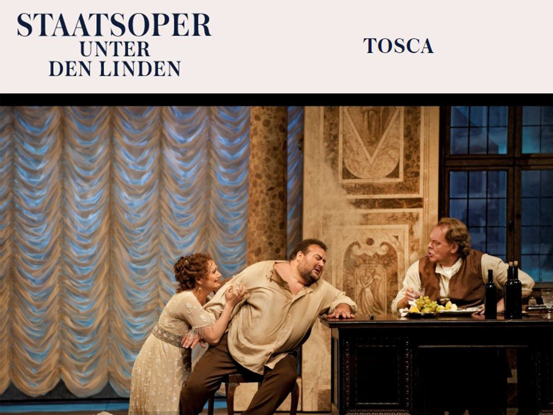 Tosca - Staatsoper Unter den Linden Berlin (2019) (Production - Berlin ...