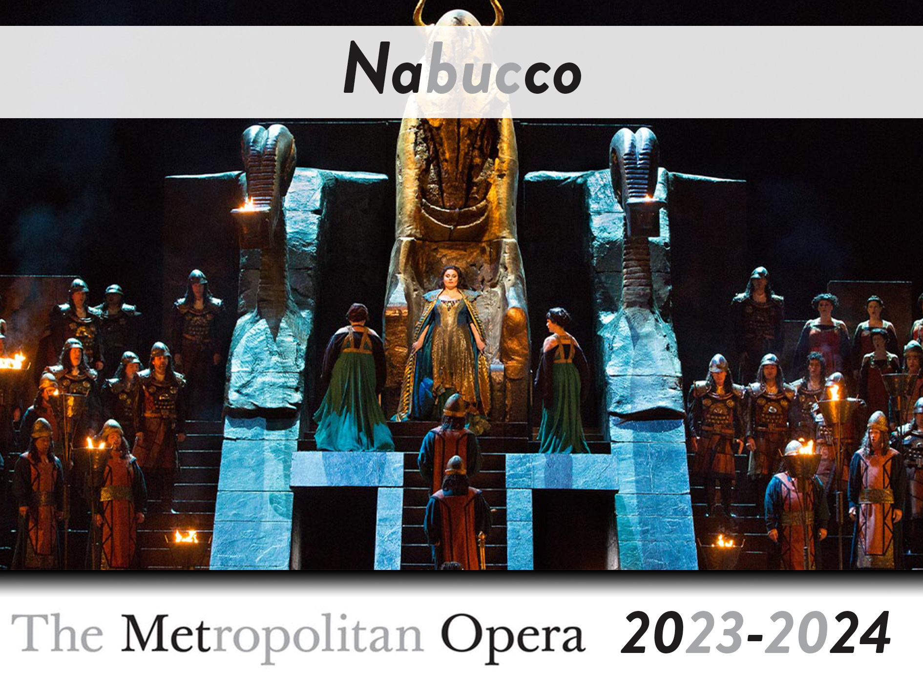 Nabucco The Metropolitan Opera (20232024) (Production New York